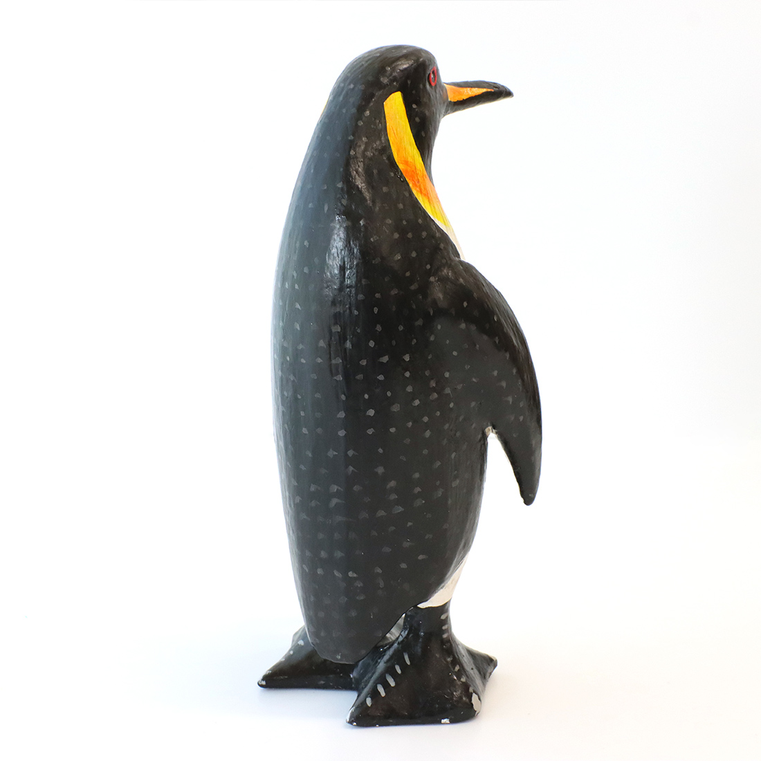 木彫ペンギン H20 [インドネシア木彫置物アニマル 動物マリン