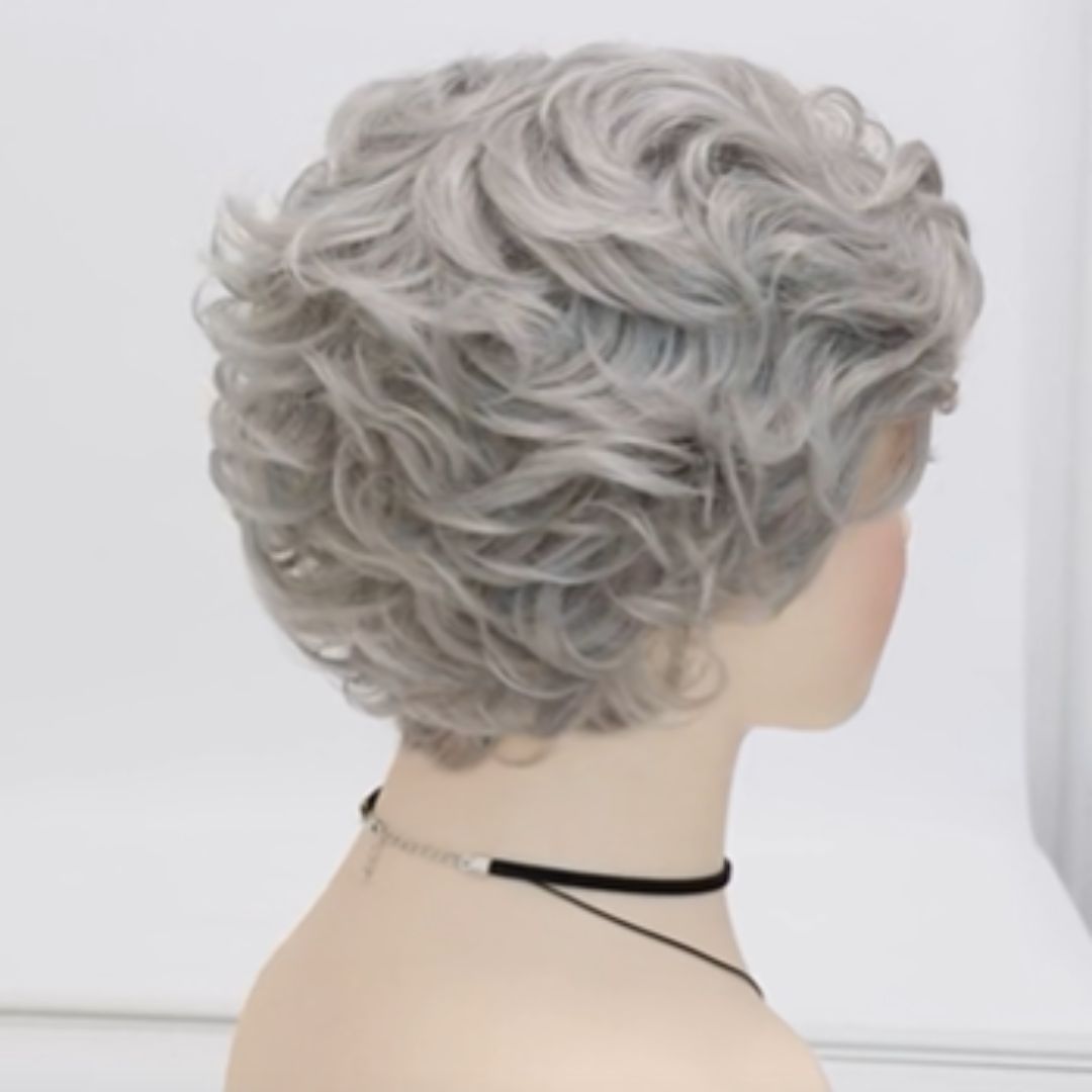 ミセスウィッグ シニア向け ショート 60代 グレーカラー かつら | 卸売