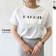 【2024新作】ロゴ消し箔プリントコンパクトTシャツ