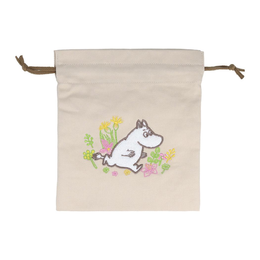 【巾着袋】ムーミン サガラ刺繍巾着 ムーミン