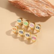 8色 カラフルなキノコ  リング  キノコ指輪  フリーサイズのリング レディース キノコのアクセサリー