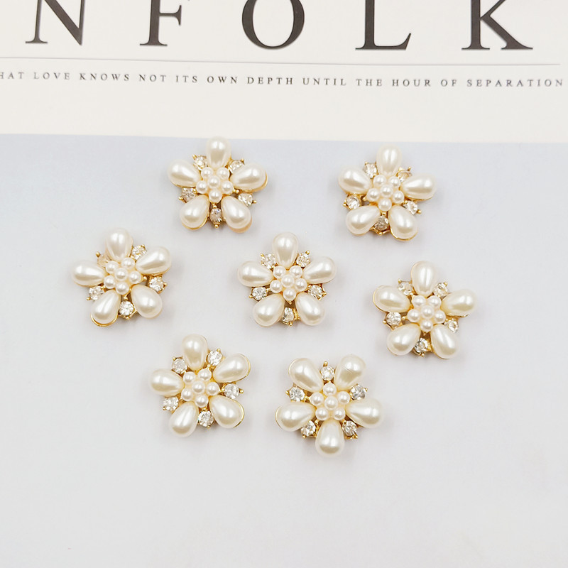 メタルパーツ ピアス ハンドメイド デコパーツ 金 花 植物 ストーン アクセサリー資材 アクセサリーパーツ