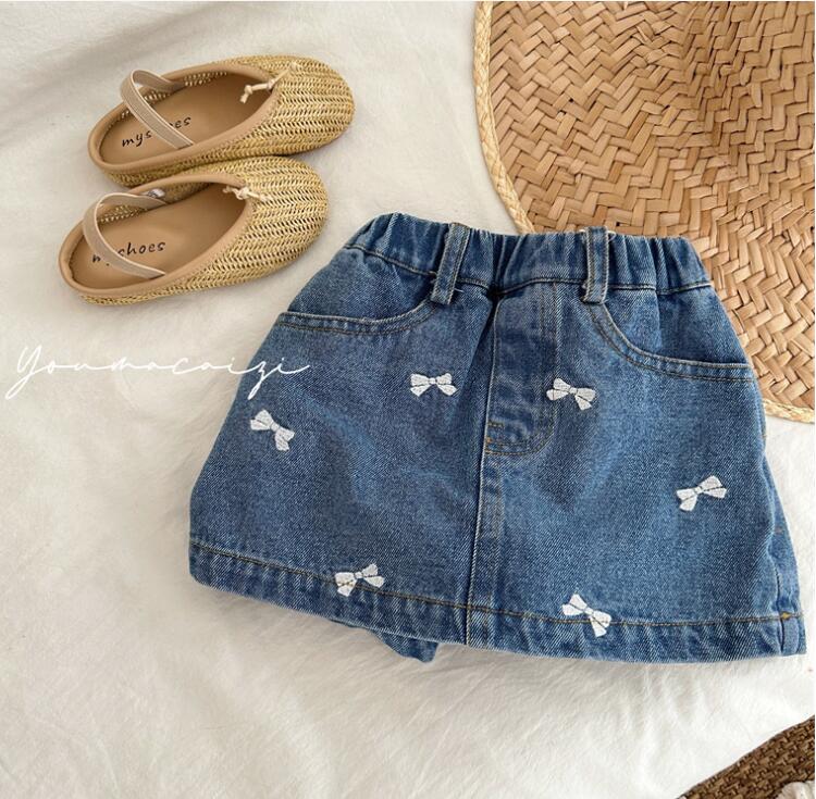 2024夏新品★子供服 デニムスカートズボン★80-130cm★