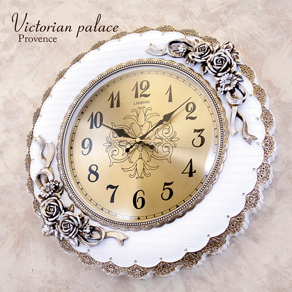 【無音連続秒針付】ビクトリアンパレス ウォールクロック プロヴァンス★