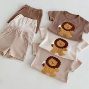 ★Baby★　ベビー服　66~100cm　ライオンT　ベビーTシャツ＋パンツ　　韓国キッズ服