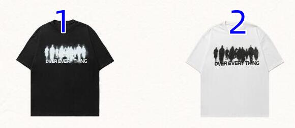 ペアルック 半袖Tシャツ 男女兼用 ストリート系 ☆2色☆M-2XL