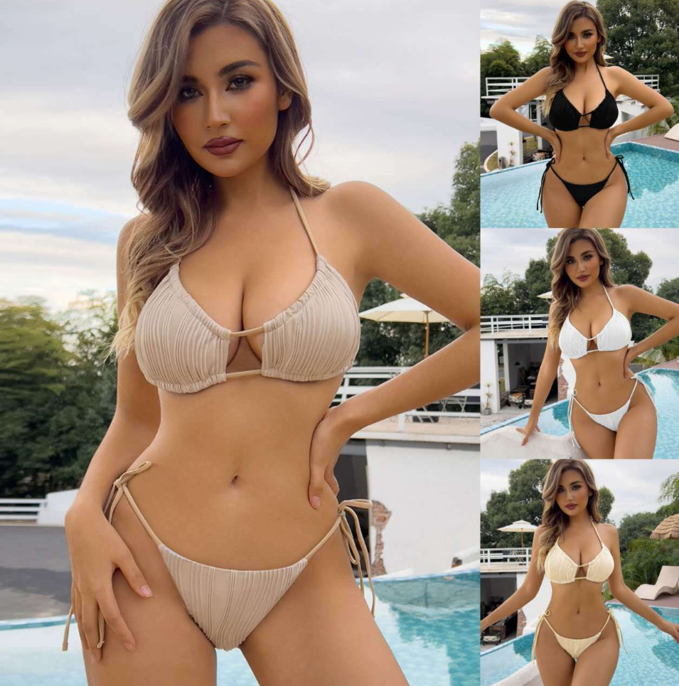 【夏新作】ins大人気 レディース 水着 セクシー かわいい ビキニ 2点セット スイムウェア 体型カバー