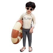 子供用 ラッシュガードスーツ 上下セット 長袖 キャップ付き 3点セット