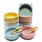 2024新品 ベビー食器  食事用具 シリカゲル ボウル  赤ちゃん  碗 ベビー用品 baby 12色