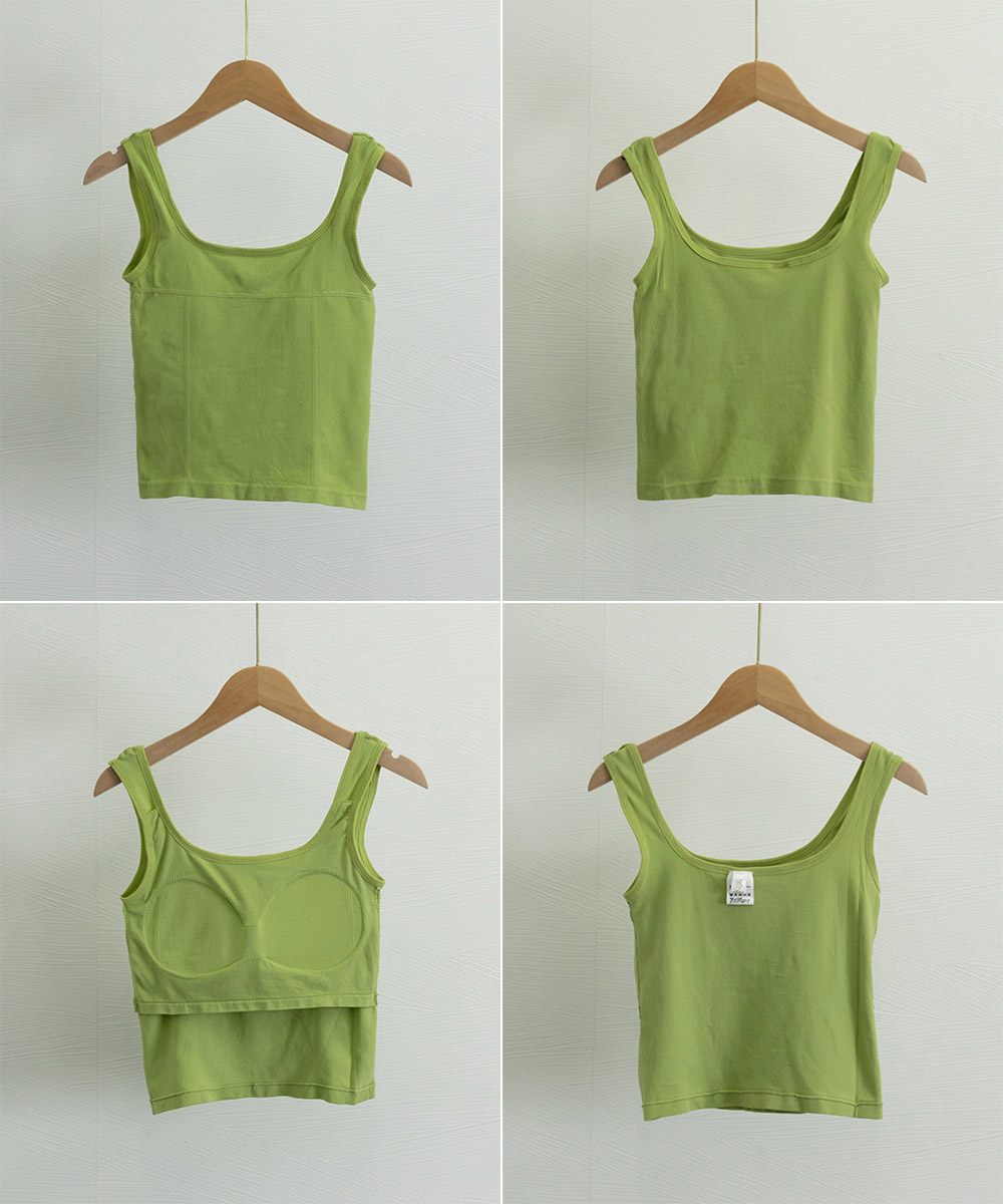 日本倉庫即納】 カップ付きタンクトップ ショート丈 夏服 | 卸売
