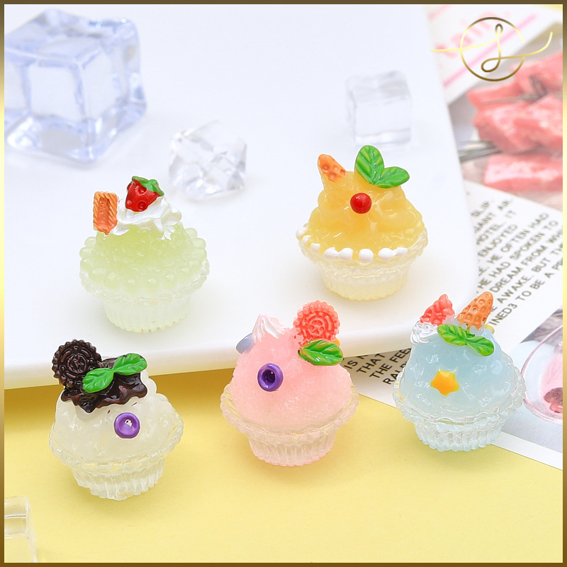 夏 キッズ ちょうちょ レジンヘアゴム はみ出 オレンジ