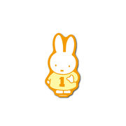 miffy ダイカットビニールミニステッカー ミッフィー 黄色 キャラクター 絵本 イラスト グッズ MIF066