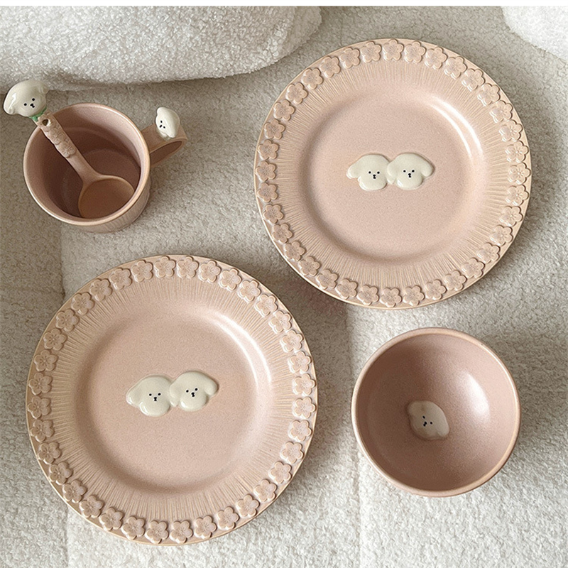 菓子皿 セラミックス 皿 デザート皿 食器 可愛い キッチン用品 陶器