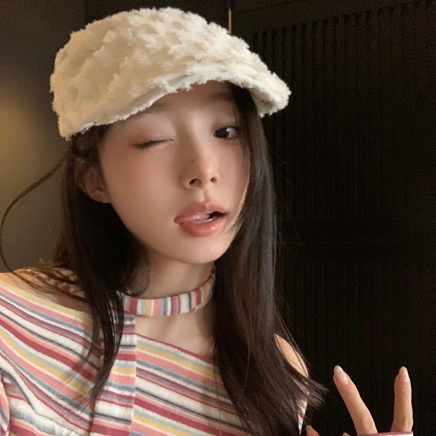 ハンチング 帽子 y2k レディース 韓国ファッション デザイン