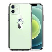 iPhone12 側面ソフト 背面ハード ハイブリッド クリア ケース UFOキャッチャー りんご キャッチ 2
