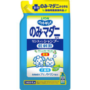 [ライオン] ペットキレイ のみとりリンスインシャンプー グリーンフローラルの香り 詰替用400ml
