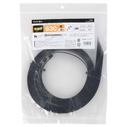 OHM オーム電機　ワイドタイ 耐候性 830type 10本入 黒　WLT-830-K 10P　結束バンド  結束ベルト