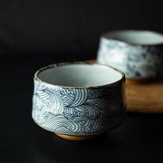 抹茶碗 荒波【木箱入り】[美濃焼]