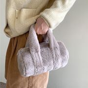 ファーバッグ　ハンドバッグ　ins　韓国ファッション　デザイン　秋冬　4colors