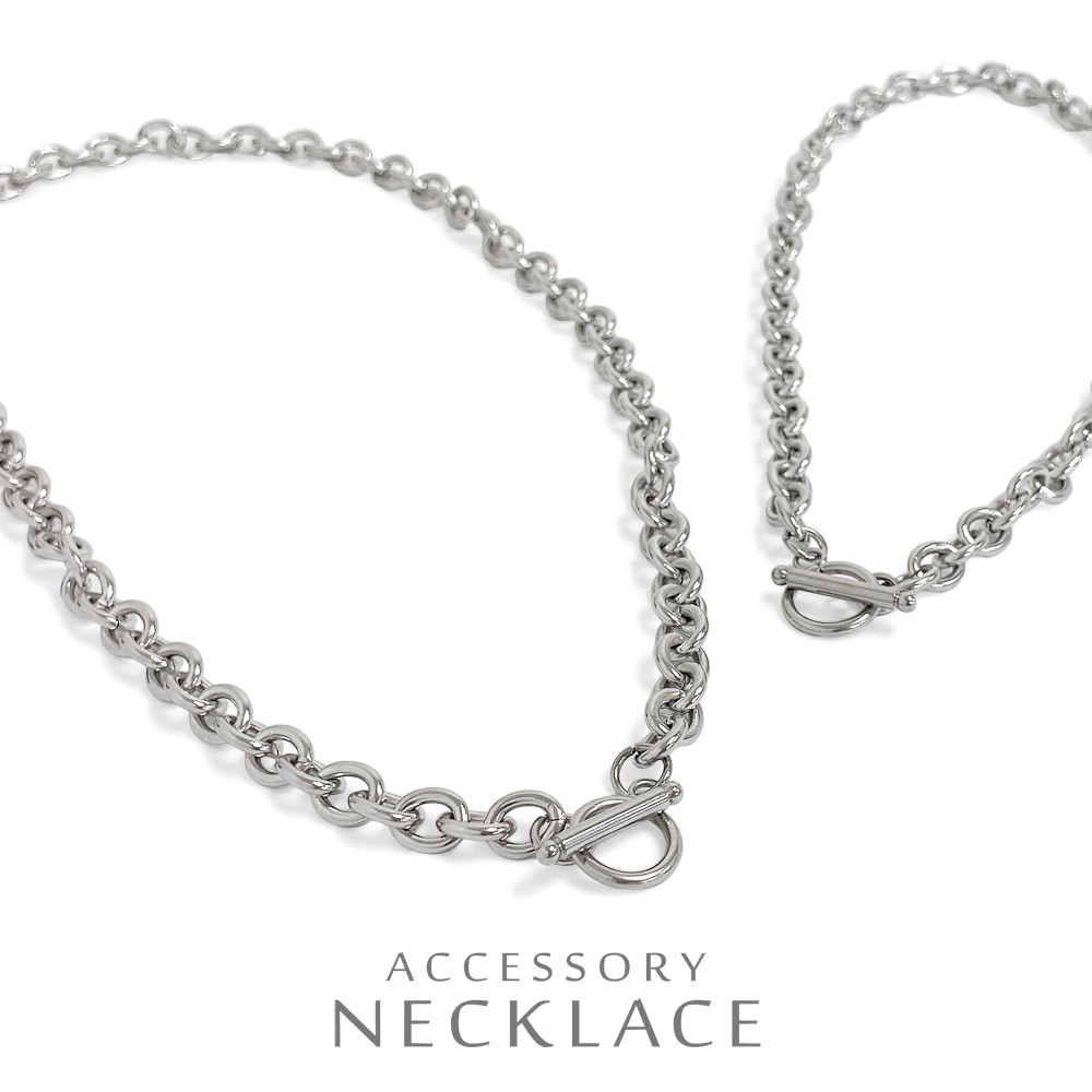 ▼MAGGIO▼マンテルチャンキーチェーンステンレスネックレス　男女兼用　ユニセックス　レディース　メンズ