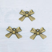 408. リボンチャーム 【10個】 パーツ ハンドメイド チャーム DIY 国内発送