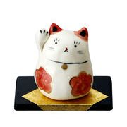 手描 招き猫　  置物/オブジェ/焼物/縁起物/インテリア/日本製