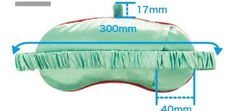 イチゴストレッチスーパーソフトぬいぐるみアイマスク PVCジェル