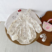 ★BaBy★　ベビ服　66~80cm　ベレーロンパース　オールインワン　韓国ベビー服