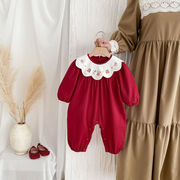 ★BaBy★　ベビ服　66~80cm　ベレーカバーオール　オールインワン　韓国ベビー服