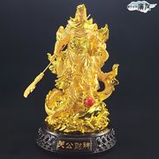 龍の置物 風水 金運 龍 置物 風水龍 龍神 龍置物 風水グッズ 開運グッズ 開運 関羽【樹脂製龍上関羽】