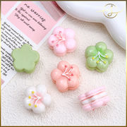 【3色】桜マカロン さくら 樹脂パーツ デコパーツ DIYパーツ 手芸 ハンドメイド アクセサリーパーツ