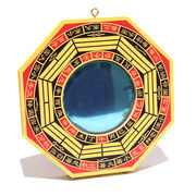 置物　八卦鏡　凸　小　風水　悪霊を追い払い　家運　縁起　置物