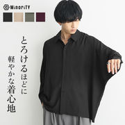 【長袖シャツ】ドルマンスリーブ シャツブルゾン 長袖シャツ／MinoriTY