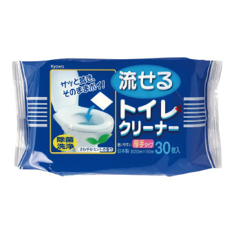 (低額ノベルティ)流せるトイレクリーナー厚手30枚 15-054