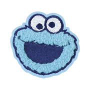 SS-5546502CM セサミストリートモコモコ刺繍ステッカー クッキーモンスター