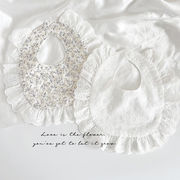 2024冬新作 INS 涎掛け ベビー用品 ベビー涎掛け リバーシブル 食事用エプロン0-3歳 綿製 ぼうすい