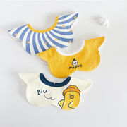 2024冬新作 INS 涎掛け ベビー用品 ベビー涎掛け リバーシブル 食事用エプロン0-3歳 綿製 ぼうすい スーツ