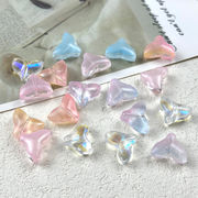 ガラス ビーズ 穴ありデコパーツDIY ビーズ  デコ素材 手芸材料 チェーンパーツ アクセサリーパーツ