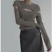 2024韓国ファッション カジュアル系 　長袖Tシャツ　上着