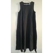 在庫処分 ワンピース ロング丈ワンピース レディース ラウンドネック ノースリーブ