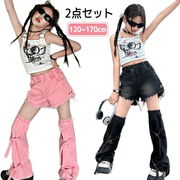 ダンス衣装派手へそ出しK-POP