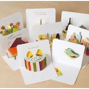 誕生日カード 立体 ハガキ 感謝カード 封筒付き