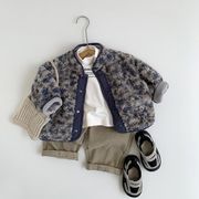 ★2024秋冬子供服★カジュアル系 もこもこ 厚手 ヒョウ柄 コート 韓国風子供服 トップス 防寒 温かい