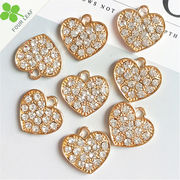 ハート形 アクセサリーパーツ 髪飾り 貼り付けパーツ ハンドメイド 大人気デコパーツ DIY