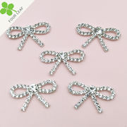 蝶結び アクセサリーパーツ 髪飾り 貼り付けパーツ ハンドメイド 大人気デコパーツ DIY