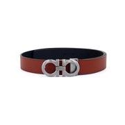 フェラガモ FERRAGAMO メンズ ガンチーニフリーカット両面ベルト 67-5542 759044 CANE