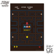PAC-MAN フォトアートポスター READY！ パックマン ゲーム game レトロ キャラクター 人気 グッズ PAC027