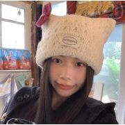 キャップ 小顔効果  帽子 ニット帽 可愛い 防寒