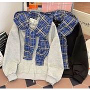 メンズ トップス トレーナー スウェット レイヤード パーカー