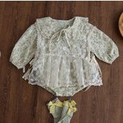 2025 新入荷  韓国風子供服 INS風 レース刺繍 洋風 連体服 ロンパース   66cm-90cm